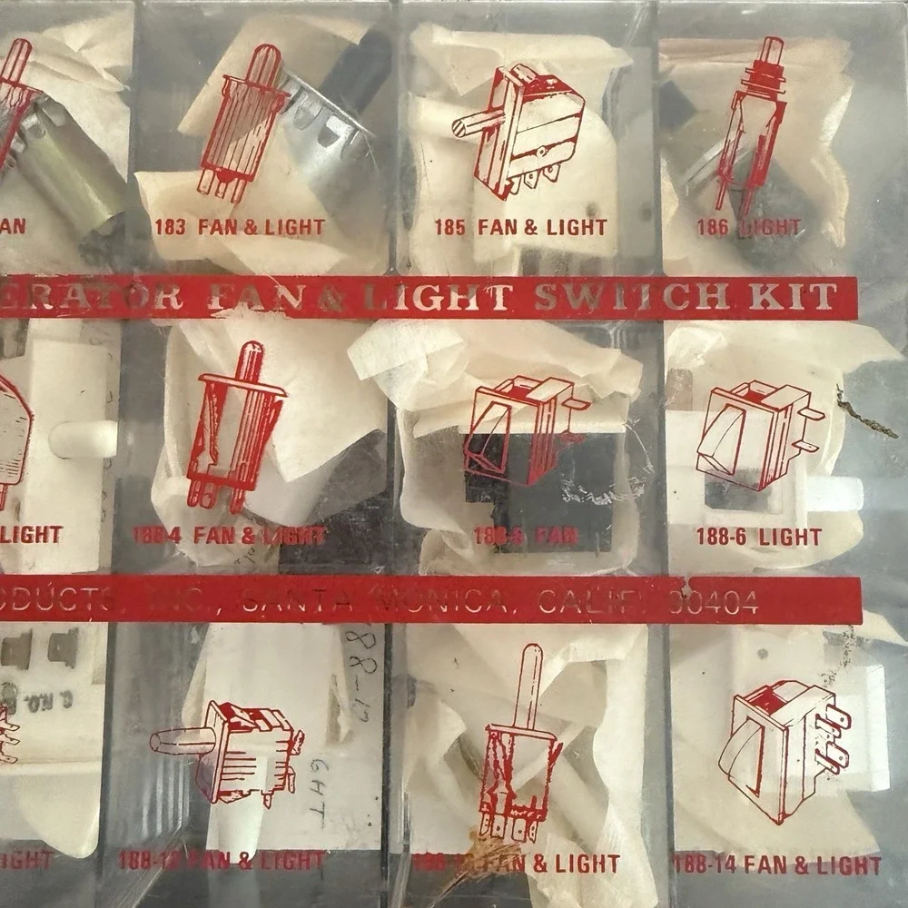 Gemline Refrigerator Fan & Light Switch Kit 189-K51‎ Appliance Repair